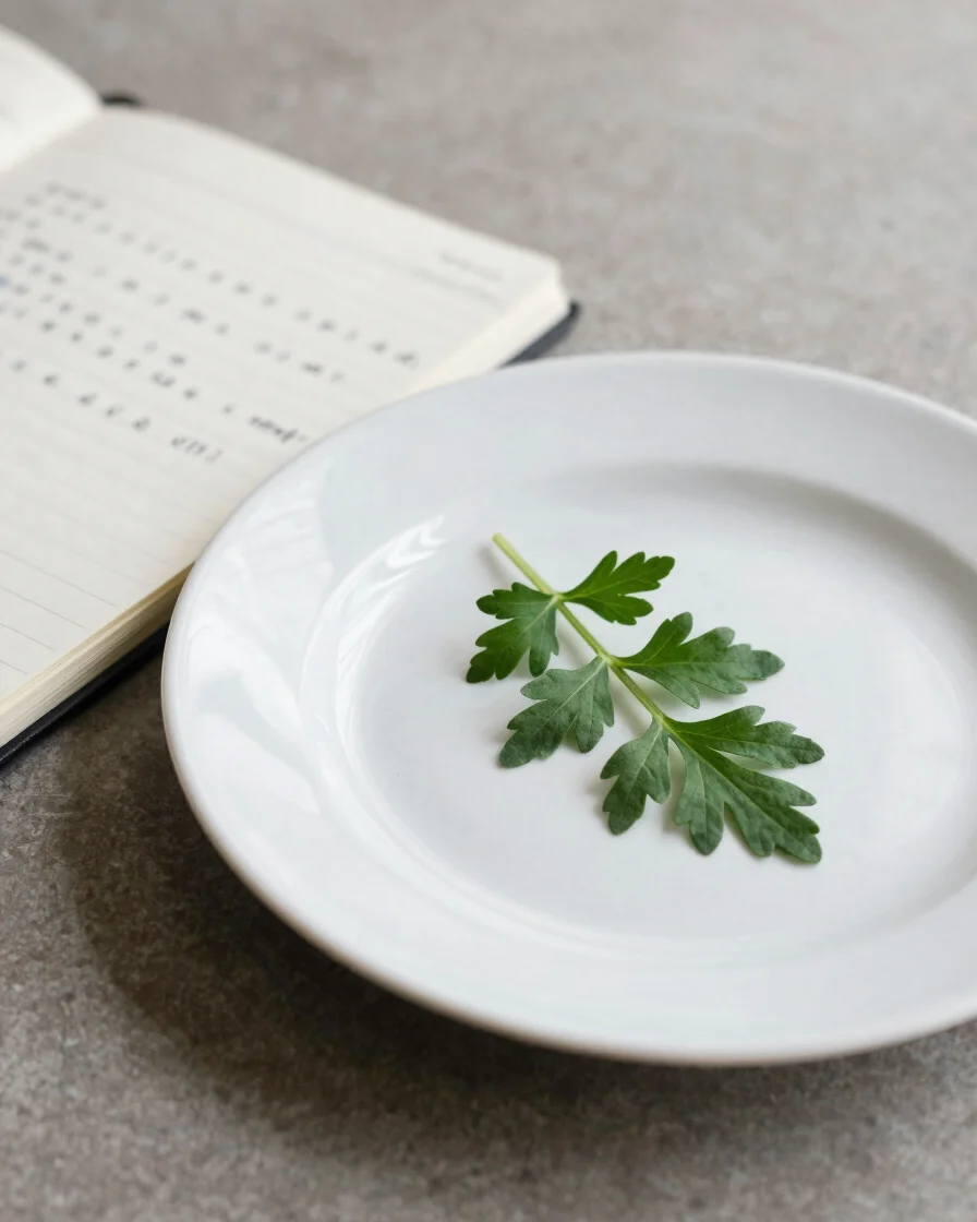 Soft natural daylight close-up of a clean white ceramic plate bes